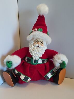 Vintage Kurt Adler Santa Claus Hand-Crafted Collectible Christmas Doll -Meiss